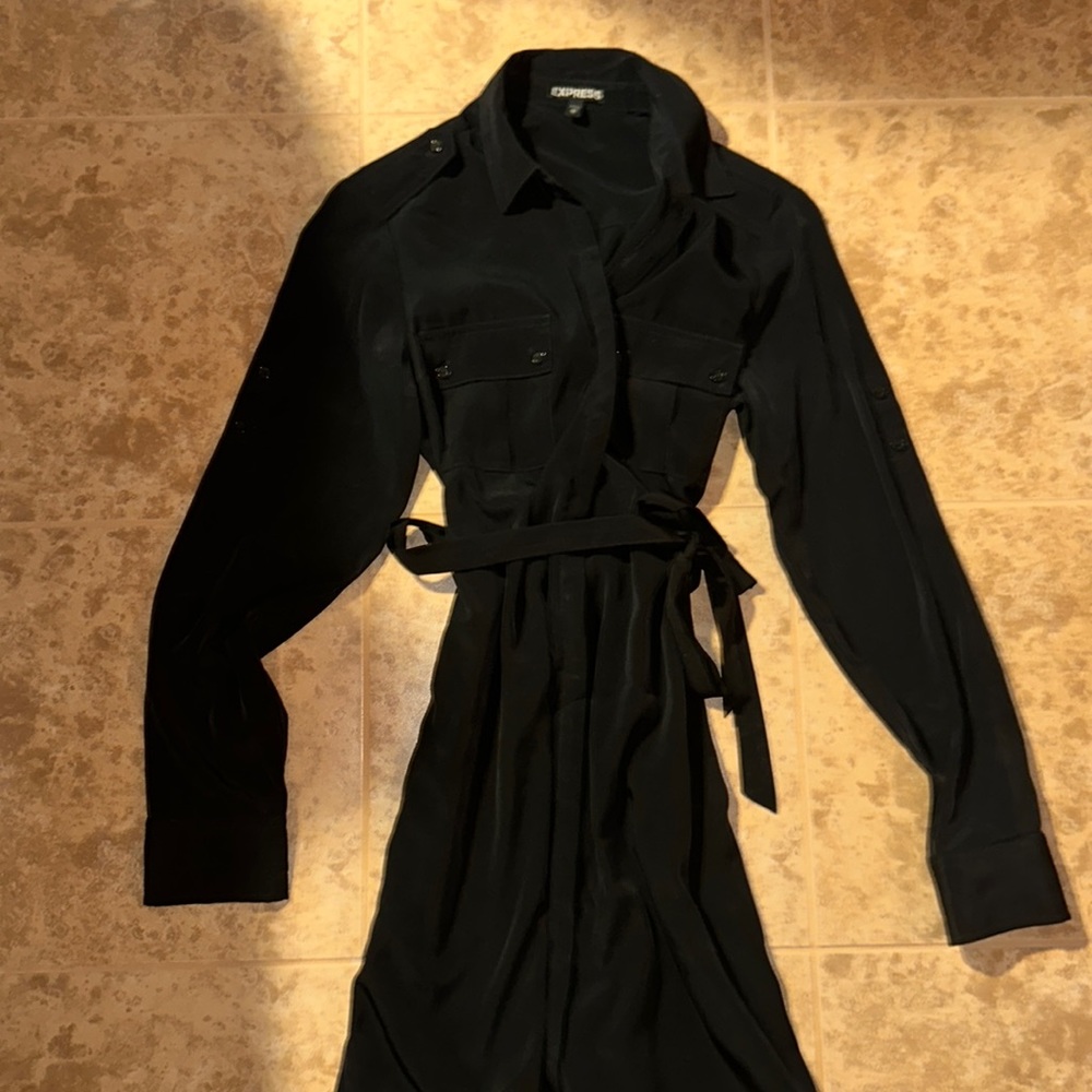 Express Button Up Shirt Dress